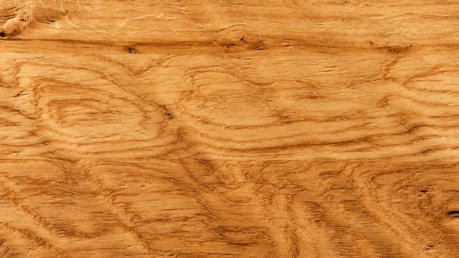 Oiled hand-planed oak wood in 45°.